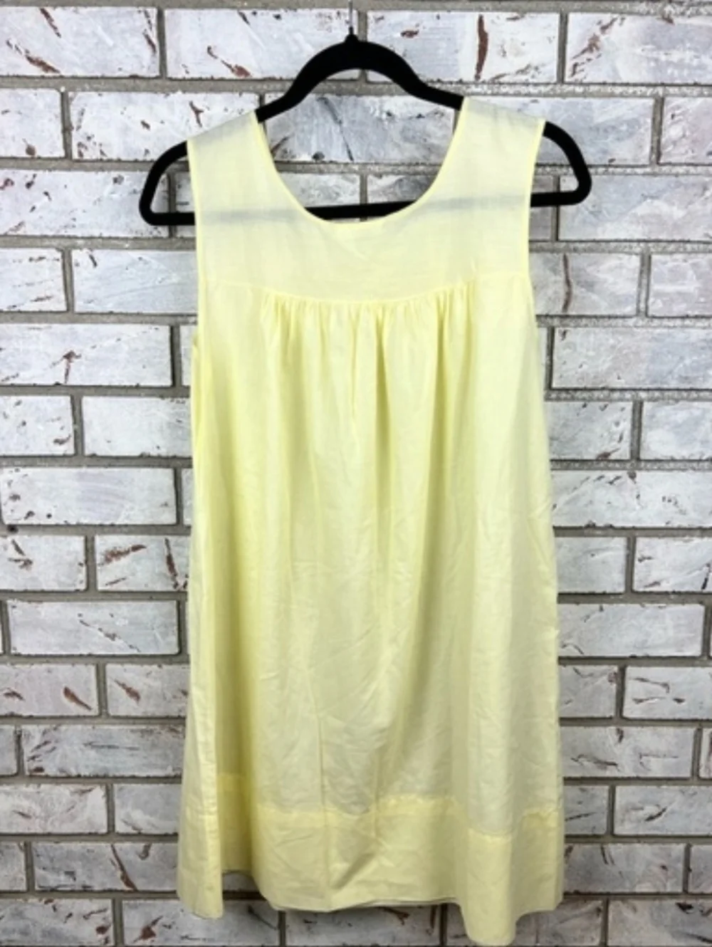 Philmaid | vintage banana cream yellow, 50s nightie Size 32/34 - Picture 5 of 6